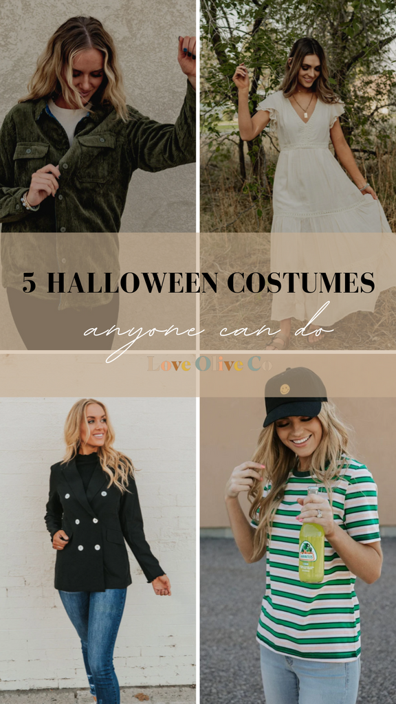 5 halloween costumes anyone can do. www.www.loveoliveshop.com