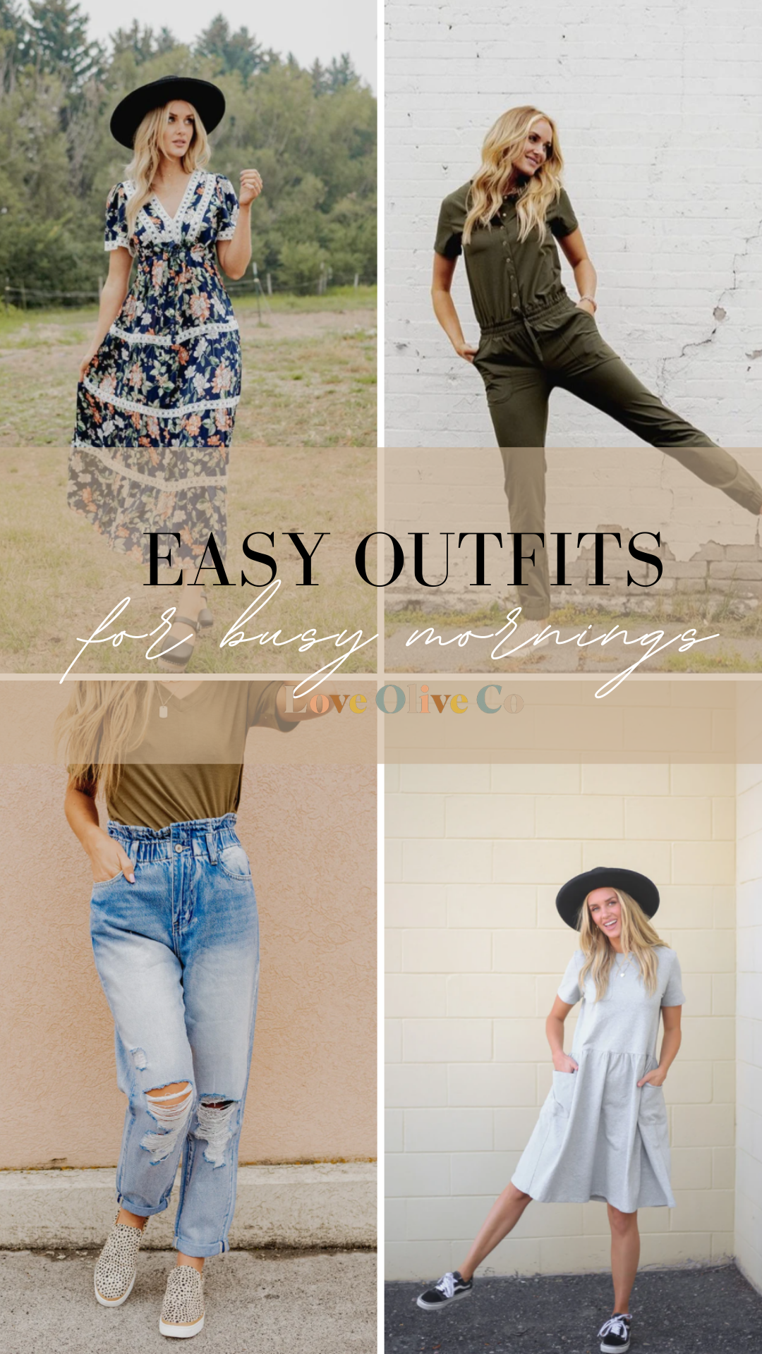 easy outfits for busy mornings. www.www.loveoliveshop.com