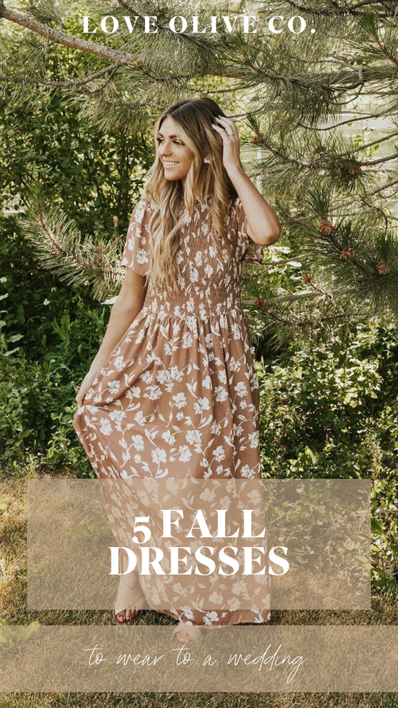 5 fall dresses to wear to a special event. www.www.loveoliveshop.com