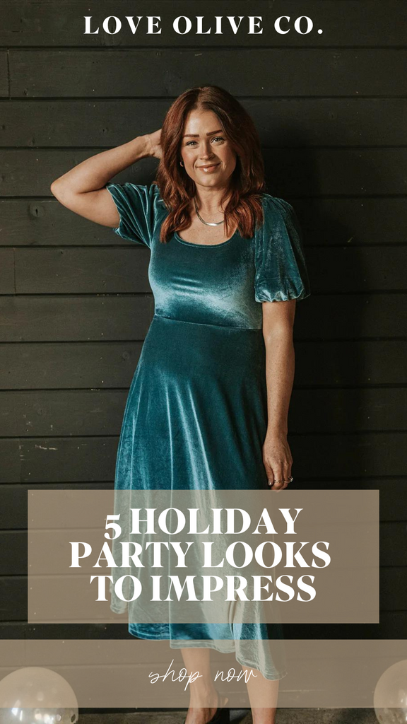 5 holiday party looks to impress. www.www.loveoliveshop.com