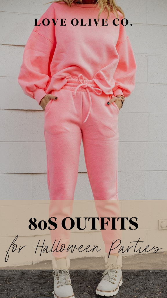 80s outfits for Halloween parties. www.www.loveoliveshop.com