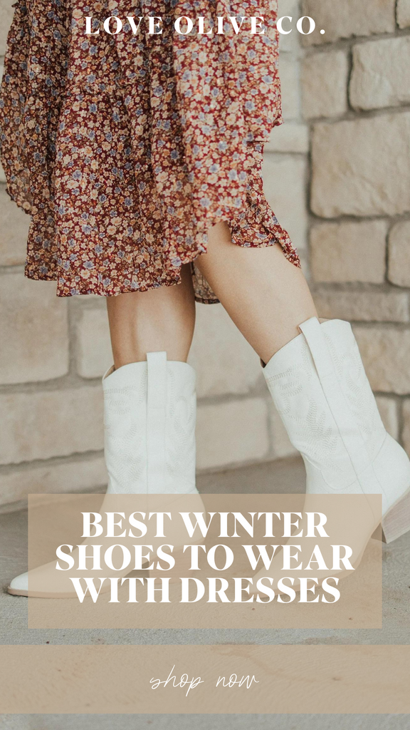 best winter shoes to wear with dresses. www.www.loveoliveshop.com