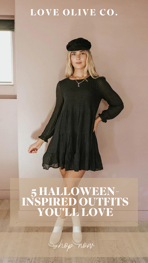 5 halloween-inspired outfits you'll love. www.www.loveoliveshop.com