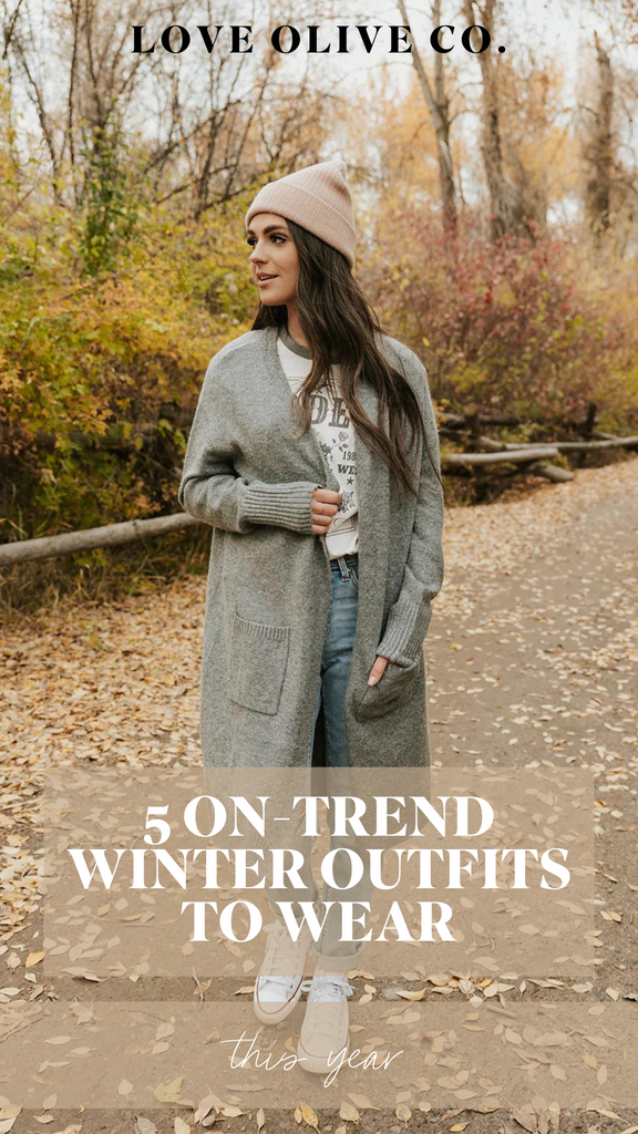 5 on-trend winter outfits to wear this season. www.www.loveoliveshop.com