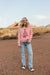 Lametta Pullover-Pink