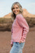 Lametta Pullover-Pink