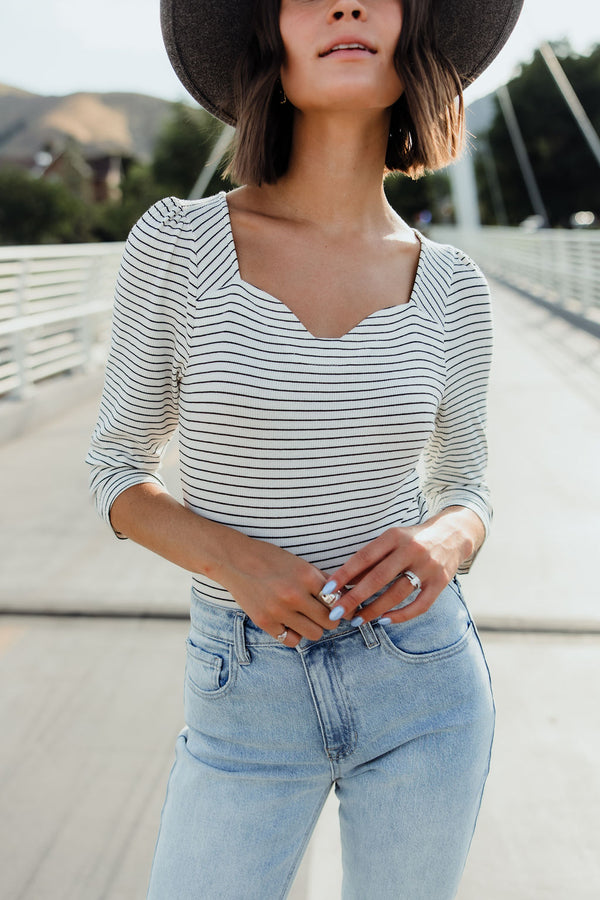 Jessilynn Bodysuit-White/Black