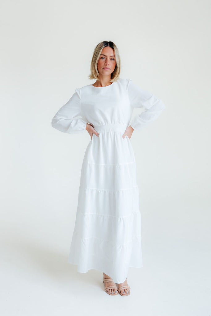 Constance Dress-White