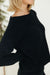 Ayla Sweater Top-Black