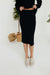 Ayla Sweater Skirt-Black