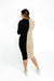 Kara Dress-Black/Taupe