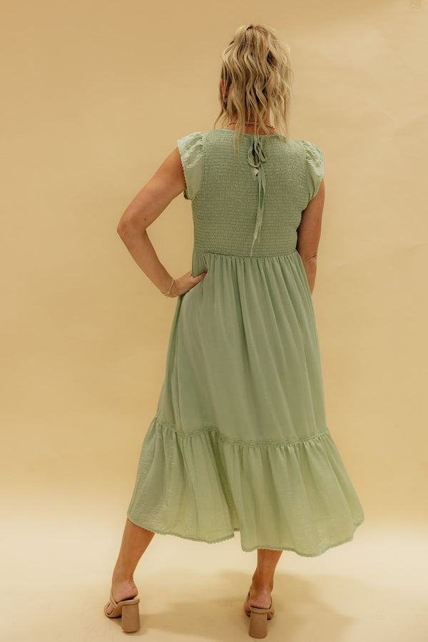 Kristine Dress-Pistachio