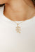 Stem and Leaf Necklace-Gold