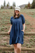 Downtown Memories Dress-Navy