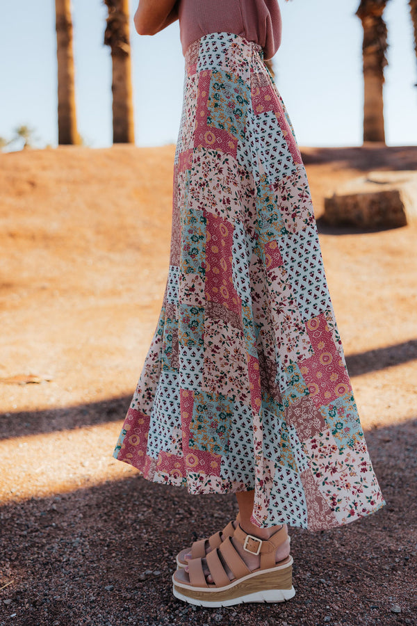 Bradyn Skirt-Mint/Pink