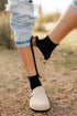 Ruffle Socks-Black