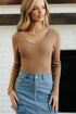 Maggie Bodysuit-Taupe