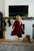 Ames Dress-Burgundy