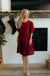 Ames Dress-Burgundy