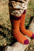 Calcetines altos Lodge Popcorn de Free People - Óxido