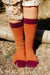 Calcetines altos Lodge Popcorn de Free People - Óxido