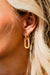 Double Ring Hoop Earrings-Gold Plated