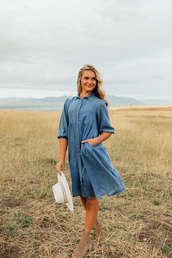 Ralphie Dress-Denim