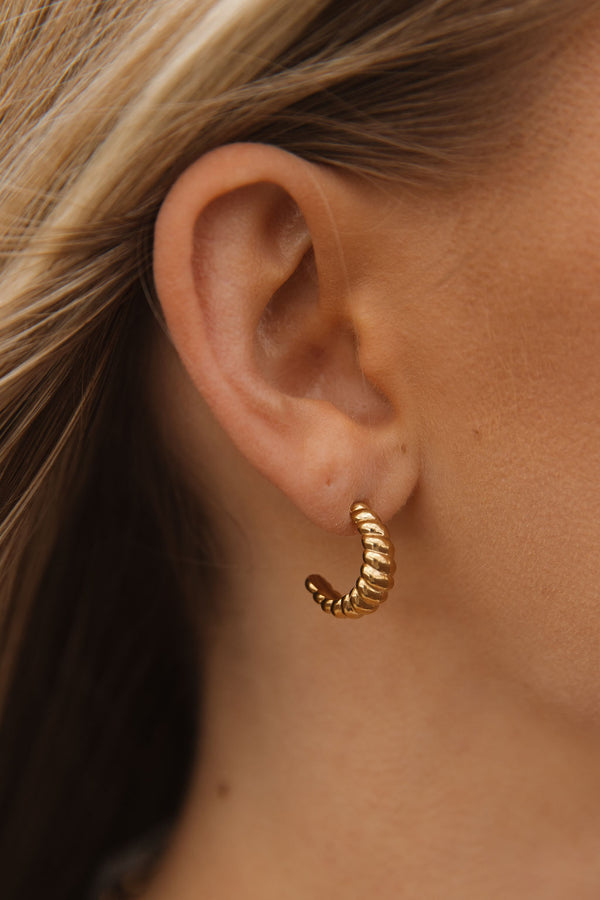 Croissant Hoops-Gold