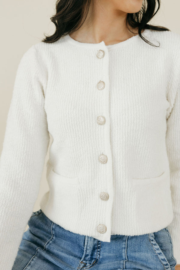 Beckham Cardigan-Ivory