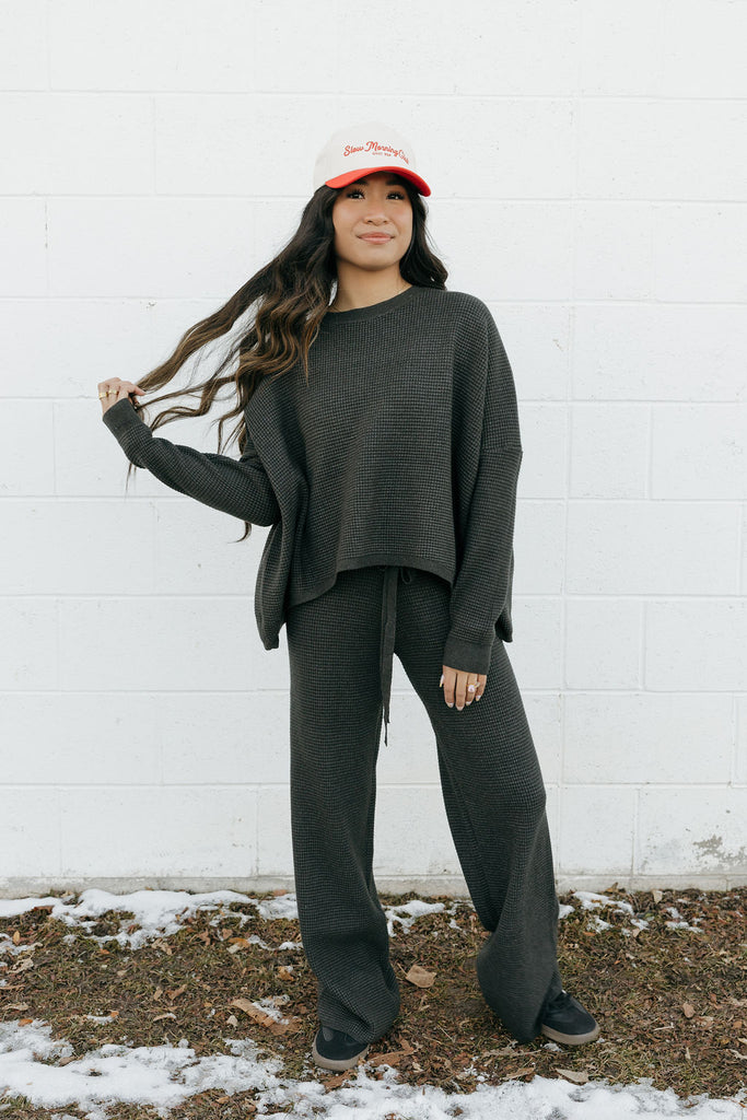 Kaydee Sweater-Heathered Charcoal