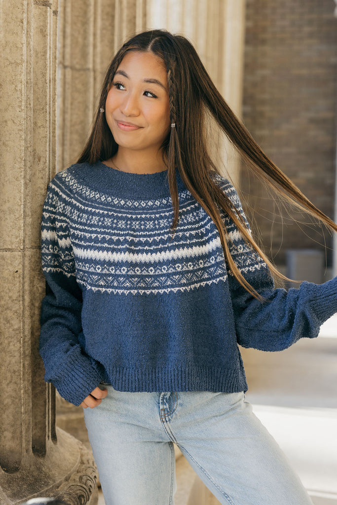 Jessa Sweater-Blue