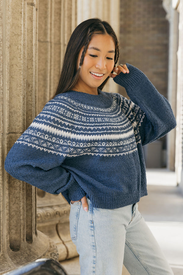 Jessa Sweater-Blue