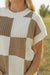 Hadlee Sweater Vest-Mocha/Ivory