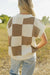 Hadlee Sweater Vest-Mocha/Ivory