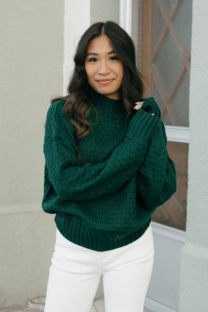 Aubree Sweater-Dark Green