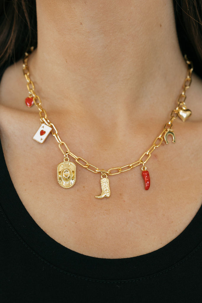 Western Charm Necklace-Gold