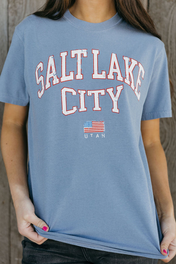 Salt Lake City Tee-Blue