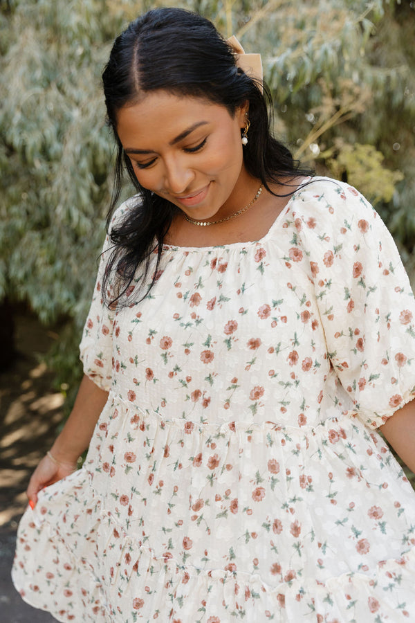 Kenley Dress-Cream Floral