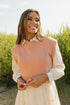 Maylie Sweater Vest-Peach