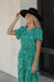 Tonya Dress-Kelly Green/Blue