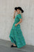 Tonya Dress-Kelly Green/Blue