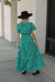 Tonya Dress-Kelly Green/Blue