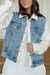 Karrie Jacke-Denim/Off White