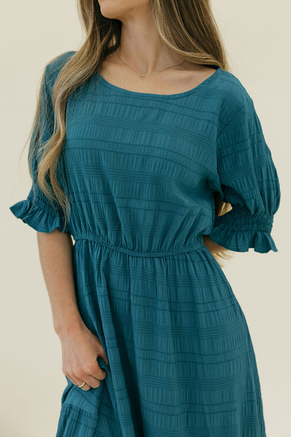 Brighton Dress-Teal