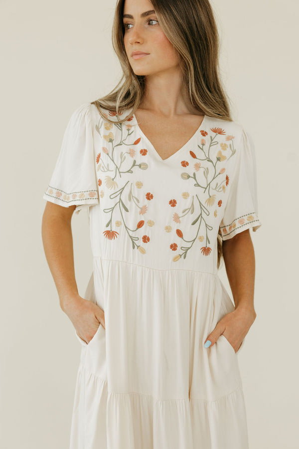 Carina Dress-Ivory