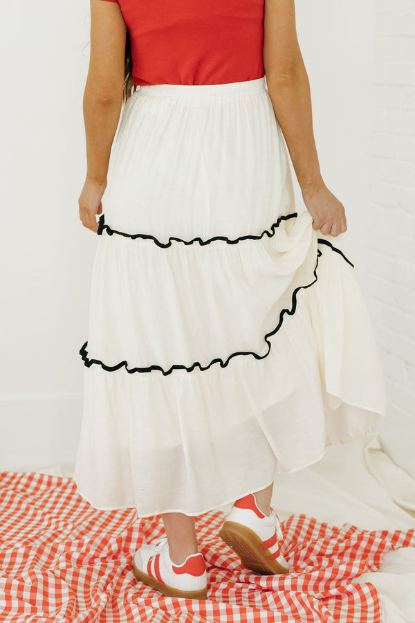Cierra Skirt-Ivory