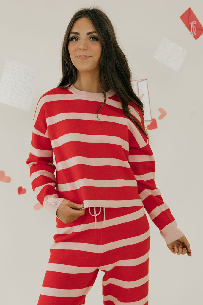 Harmony Sweater-Pink/Red