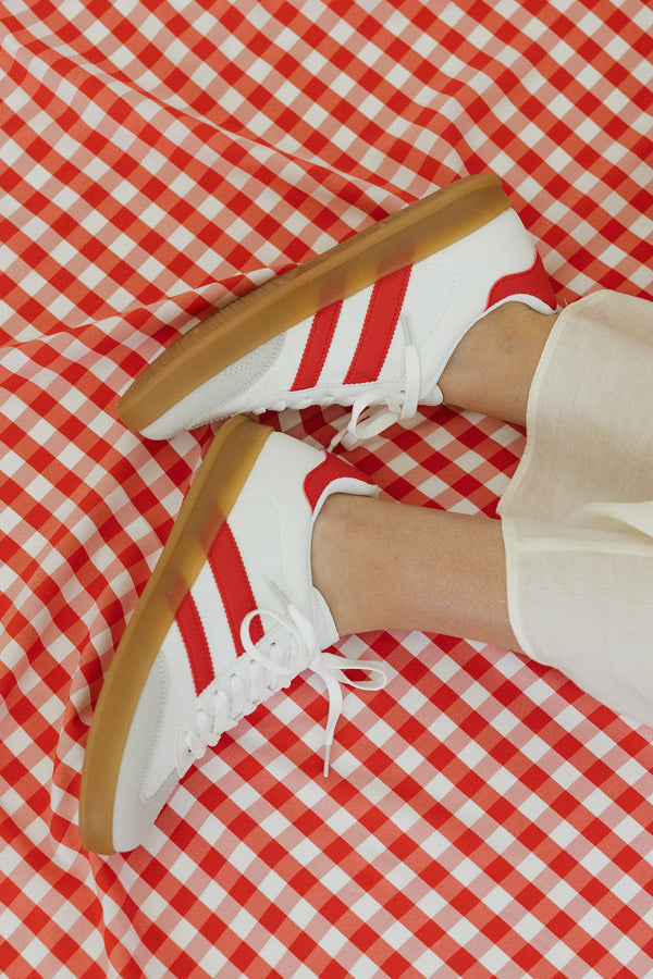 Mandie Sneakers-White/Red