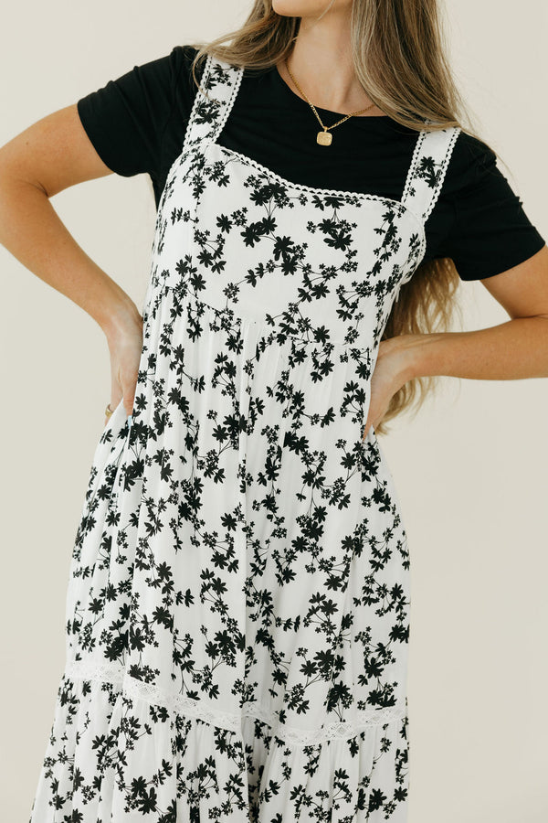 Nancy Dress-Black/White