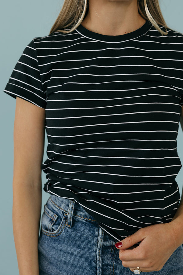 Must Have Tee-Black Stripe